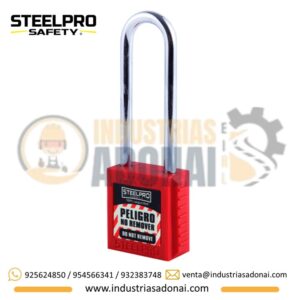 Candado de Bloqueo X10 Long Rojo Steelpro
