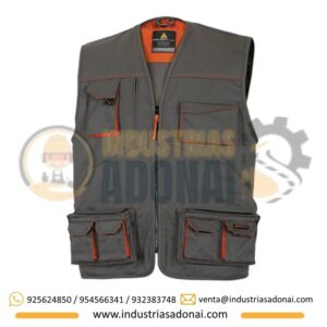 Chaleco de Seguridad  M2GI2 Plomo Deltaplus