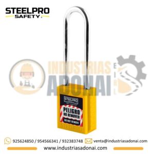 Candado de Bloqueo X10 Long Amarillo Steelpro