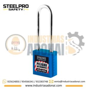 Candado de Bloqueo X10 Long Azul Steelpro