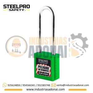 Candado de Bloqueo X10 Long Verde Steelpro