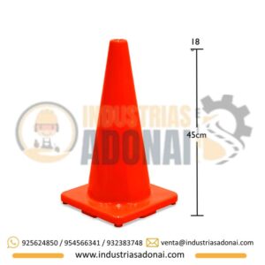 Cono de Seguridad PVC 18″ Importado