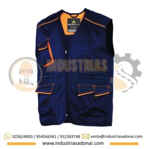 Chaleco M6GIL Azul Marino con Naranja Delta Plus