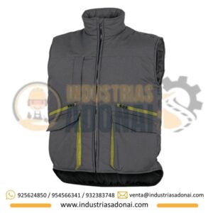 Chaleco SIERRA2 Plomo con Verde Deltaplus