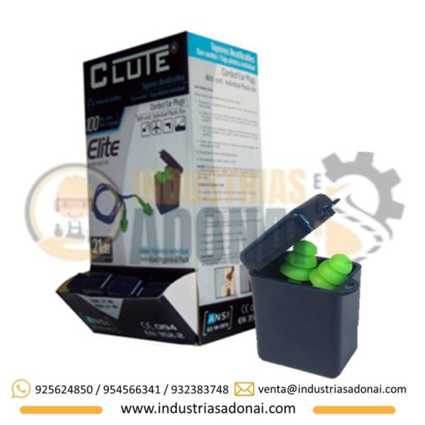 Tapon de Oído con Cordón Nylon en Stuche Clute