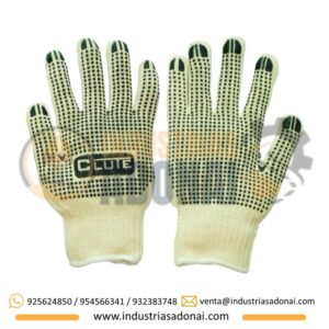 Guantes de Hilo con Punto PVC Clute