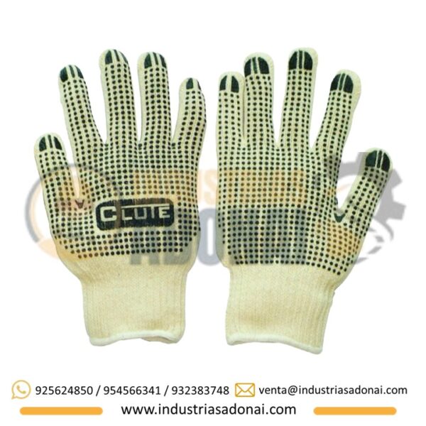 Guantes de Hilo con Punto PVC Clute