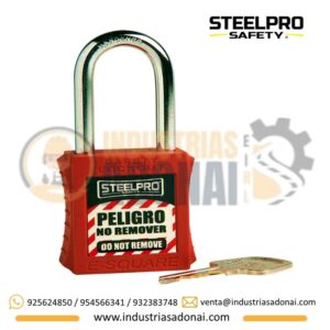 Candado de Seguridad Steelpro X10 Rojo