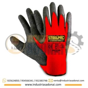 Guantes Anticorte Multiflex Latex Rojo Steelpro
