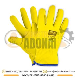 Guantes De Badana amarillo Steelpro