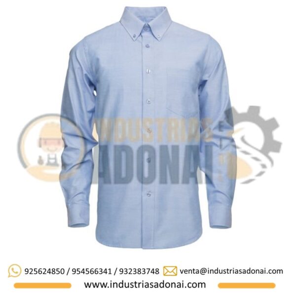 Camisa Oxford Manga Larga Nacional
