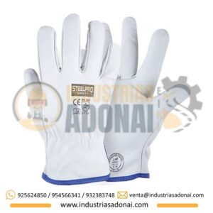 Guantes De Badana Blanco Steelpro
