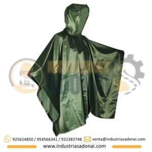 Poncho Impermeable para Lluvia Verde Nacional