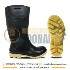Botas de PVC Punta de Acero Negro Segusa
