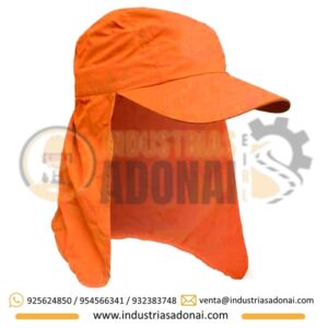 Gorras Jockey con Tapasol Anaranjado Nacional