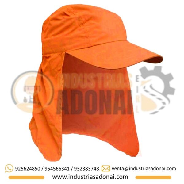 Gorras Jockey con Tapasol Anaranjado Nacional