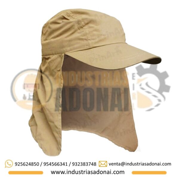 Gorras Jockey con Tapasol Beige Nacional
