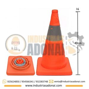 Cono de Seguridad Plegable Anaranjado 16"